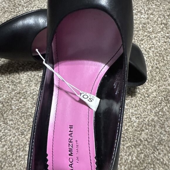 Isaac-Mizrahi Riley Women's Black 7.5 Heels Pumps Glamour Vintage 2000's New - Picture 11 of 12